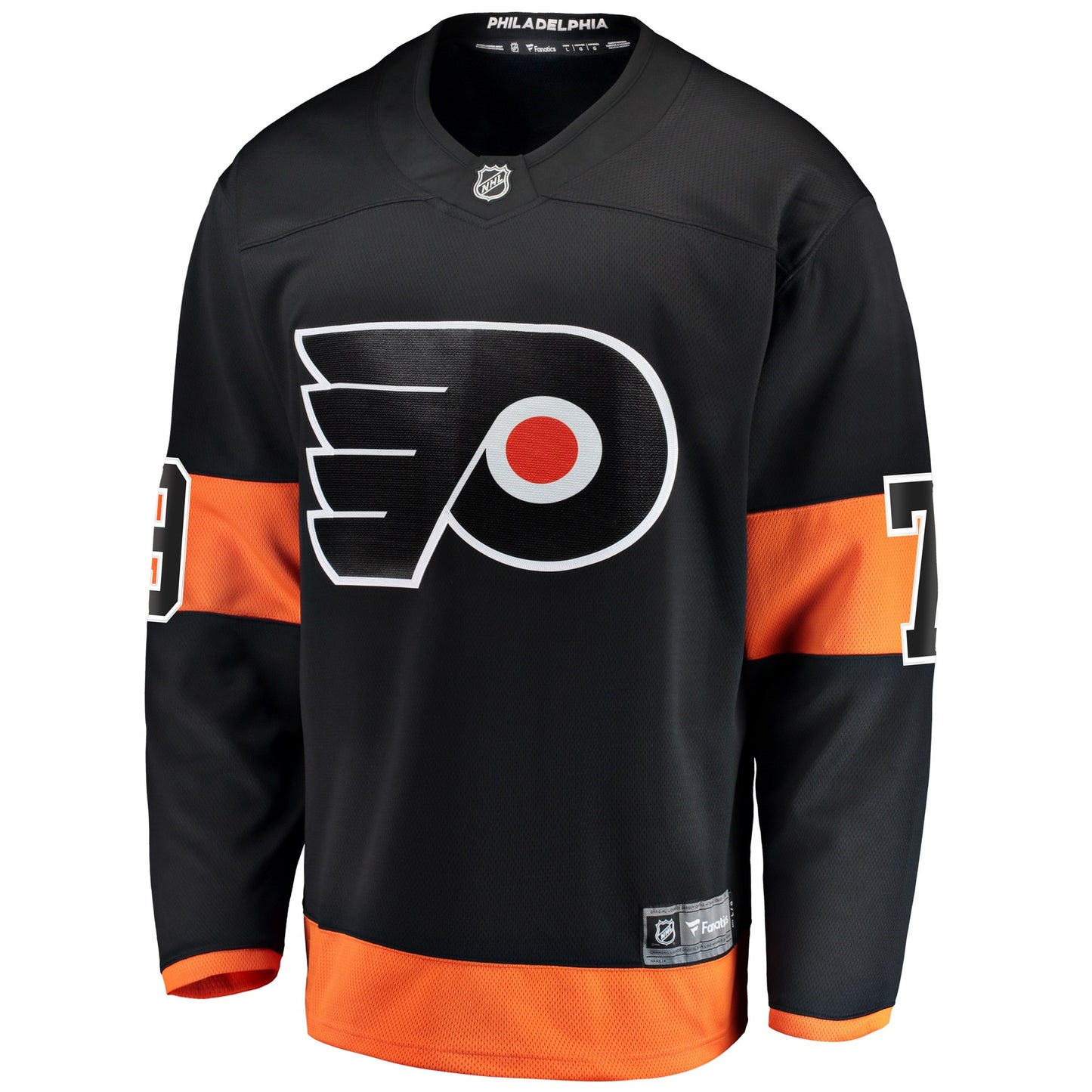 Carter Hart Philadelphia Flyers Fanatics Branded Alternate Premier Breakaway Player Jersey - Black