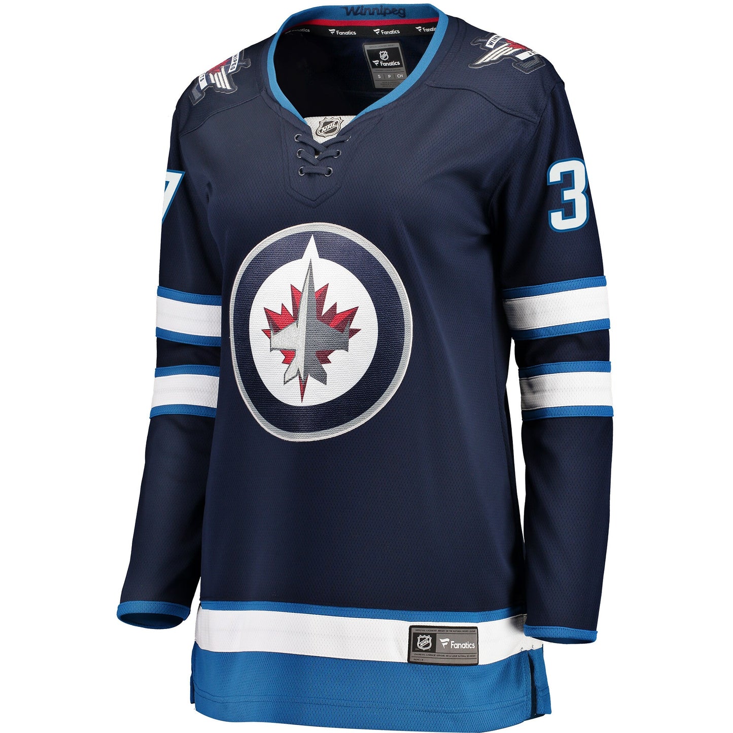 Connor Hellebuyck Winnipeg Jets Fanatics Branded Women's Breakaway Player Jersey - Navy