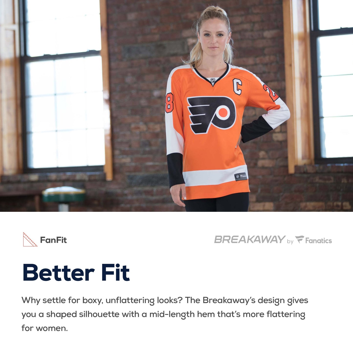 Philadelphia Flyers Fanatics Branded Women's Away Breakaway Jersey - White
