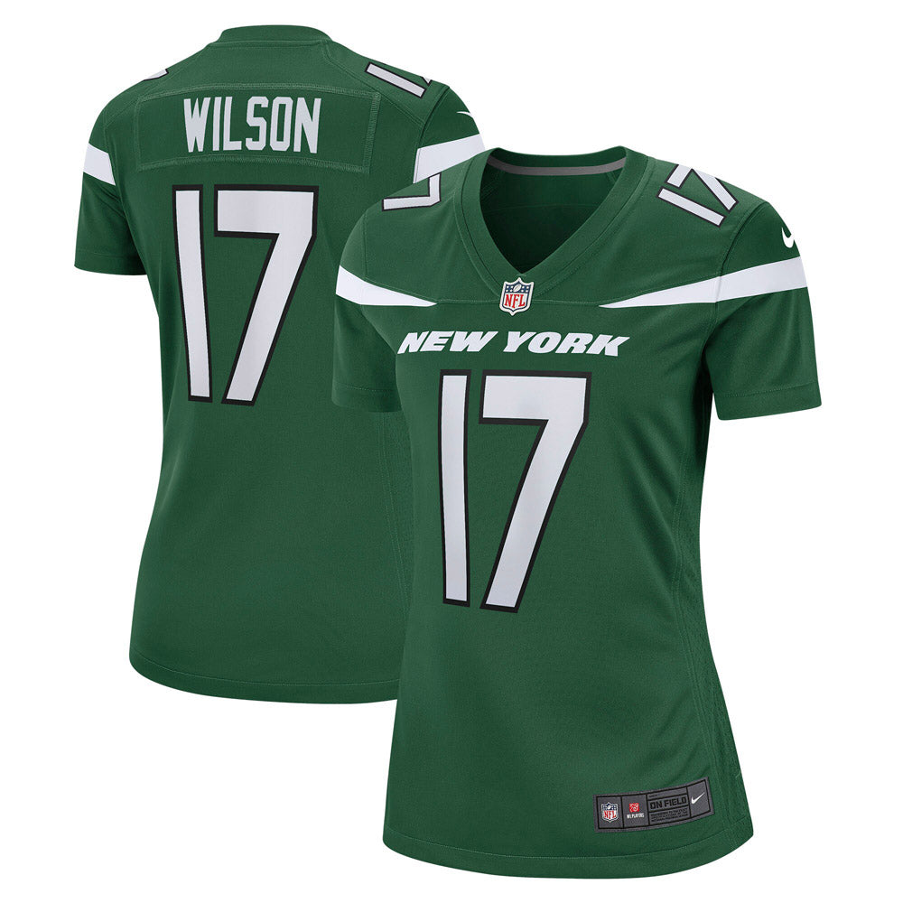 Women's New York Jets Garrett Wilson Player Game Jersey Gotham Green